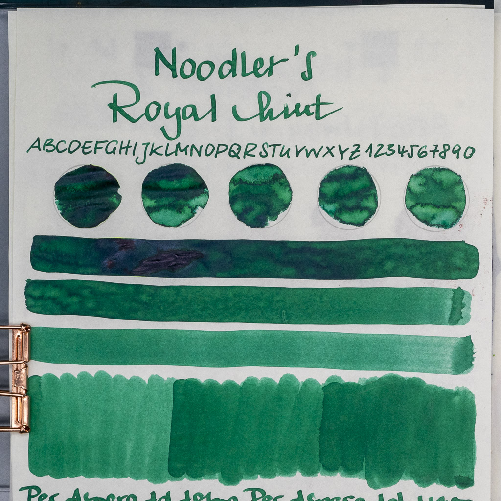 You are currently viewing Tinte 45 von 365: Noodler’s, Victorias Royal Mint